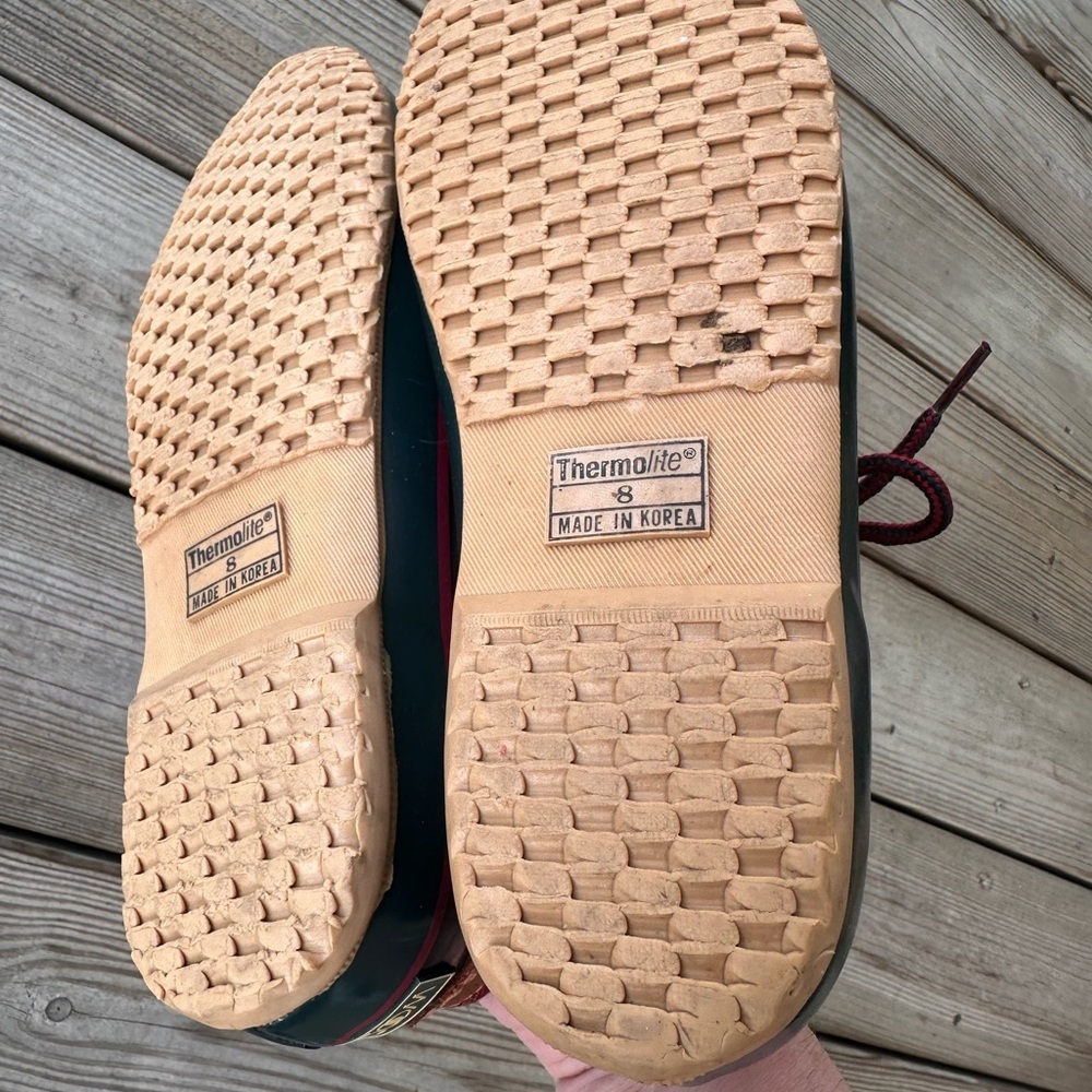 Woodstock Waterproof Green and Brown Duck Boots - Picture 5 of 10